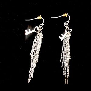 🤍Heart key EARRINGS 🗝